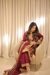 Lehenga Choli Anarkali pakistanais de luxe, brodé lourd, pour femmes, tenue de soirée, look de mariée, tenue d'occasion formelle - Product Image 3