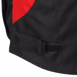 Chaqueta Cordura de moto roja y negra para hombre con protección blindada CE Touring a prueba de viento chaqueta textil Cordura de motocicleta de verano - Product Image 4