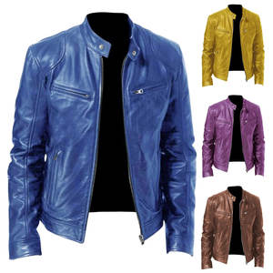 Vestes en cuir longues de luxe pour hommes, options en cuir d'agneau, cuir de vache, simili cuir disponibles, veste pour hommes - Product Image 4