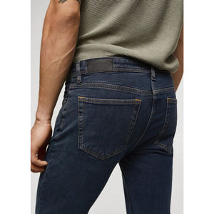 Jeans en denim délavé pour homme, coupe droite, respirant, de haute qualité, épais, décontracté, confortable, pour le sport et le fitness - Product Image 4