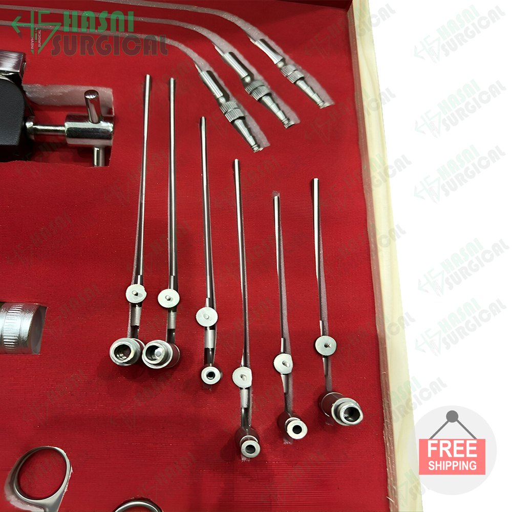 Set per microchirurgia laringea in acciaio inox di grado medico Set per microchirurgia laringea in acciaio inox di grado medico