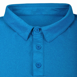 เสื้อโปโลผู้ชายเสื้อสวมหัวแขนสามส่วนสีฟ้าปรับขนาดได้เหมาะสำหรับผู้ใหญ่ - Product Image 3