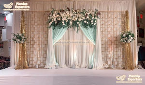 Murs de bougies attrayants pour la scène de réception de mariage, mur de bougies pour réception spéciale, mur de bougies métallique pour scène de mariage canadienne, Royaume-Uni - Product Image 6