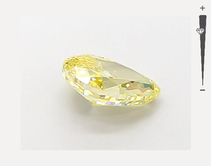 1.15ct poire taille fantaisie jaune VVS2 clarté IGI certifié HPHT diamant en vrac cultivé en laboratoire pour la fabrication de bijoux - Product Image 4