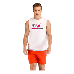 เสื้อกล้ามสำหรับผู้ชายเสื้อแขนกุดใส่ออกกำลังกายสีดำสีผ้าฝ้าย/โพลีเอสเตอร์ออกแบบโลโก้ได้ตามต้องการ - Product Image 4