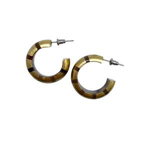 Boucles d'oreilles pendantes ovales en corne de buffle de haute qualité personnalisées DTJ, style mignon, anniversaires, fêtes, mariages, vente flash - Product Image 3