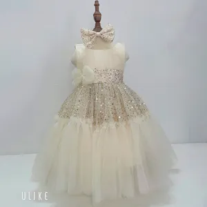 लड़कियों के मेष फ्फी स्कर्ट स्पार्कलिंग स्टार राजकुमारी शैली की पांच परत केक पोशाक के लिए 5 परत केक पोशाक