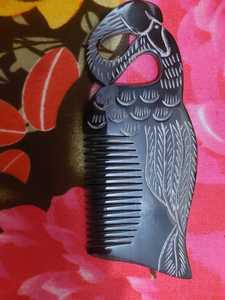 Custom Made Hand Carved Horn <b>Combs</b> with Swan Design Ideal for <b>Hair</b> Accessory Stores for Resale - Product Image 3