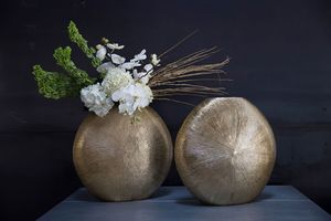 Vase en métal aluminium de qualité supérieure au design exclusif avec base en métal pour la décoration de table de mariage, décoration de table de fête - Product Image 4