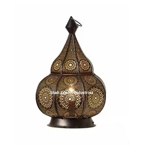 Christmas Decor Hanging Metal Candle <b>Lantern</b> Windproof Black Finished for Home Tabletop Lighting Decor <b>Lanterns</b> - Product Image 1