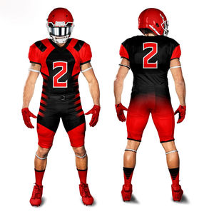 Vente en gros d'uniformes de football américain OEM, vêtements d'équipe par sublimation, vêtements de sport, tissu doux respirant à séchage rapide - Product Image 6