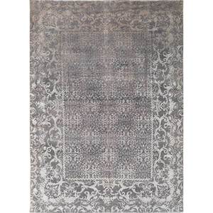 Alfombra Rectangular Grande de Lana y Seda Anudada a Mano en Verde Azalea, Estilo Boho, para Sala de Estar, Pasillo, Modelo Pae-6168 - Product Image 1