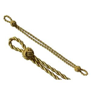 Cordón de Gorra Trenzado Doble Plateado al por Mayor, Proveedor de Cordones para Uniformes, Cordón de Gorra Trenzado Dorado, Cordón de Alambre Dorado General - Product Image 5