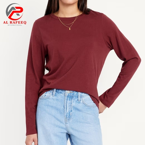 Camiseta de manga larga para hombre personalizada de alta calidad 100% algodón hombro caído liso de gran tamaño alta comodidad - Product Image 2