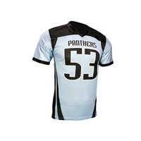 Jersey Sepak Bola Amerika Sialkot Terbaik, Cetak Transfer Panas, Nama Tim & Nomor Kustom, Bahan Mesh 100% Polyester Anti Lembap