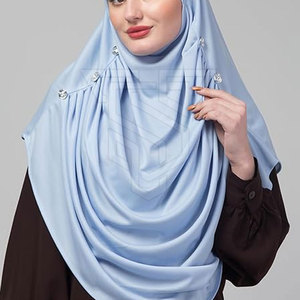 Diseños de tela personalizados Nuevo logotipo personalizado Mujeres transpirables Nuevas mujeres musulmanas Hijab árabe largo Islámico - Product Image 3