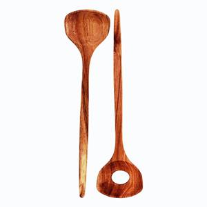 Unique Product Accessories Acacia <b>Salad</b> <b>Server</b> Set Eco-Friendly Dishwasher Safe <b>Salad</b> Tools Home Kitchen Made in India - Product Image 3