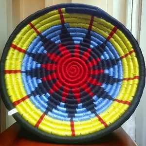 Offre Spéciale fait à la main multicolore Sabai herbe tenture murale/panier mural/décoration murale pour la maison et le bureau - Product Image 6