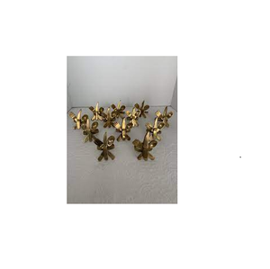 Soporte de latón dorado para servilletas, Decoración de mesa, anillo de servilleta de oro de boda y tamaño personalizado, producto de artesanía natural, gran oferta, venta al por mayor - Product Image 5