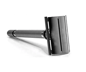 มีดโกนแบบขอบสองด้านปลอดภัยมีดโกนหนวดแบบปรับได้มีดโกนสีดำดีไซน์ใหม่ออกแบบได้ตามต้องการ - Product Image 3