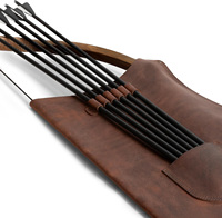 Étui à flèches et étui à arc en cuir de vache véritable, entièrement personnalisé, 17,5 pouces, pour la chasse et le tir à l'arc