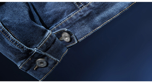 Vente en gros Veste en jean pour hommes Logo personnalisé Streetwear Style Vintage Wash OEM/ODM disponible Vestes pour hommes - Product Image 2