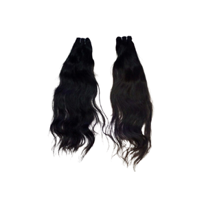 Extensions de cheveux humains à double trame bouclées, avec des trames de cheveux humains naturels du temple indien, en vente au prix de gros - Product Image 2