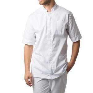 เสื้อคลุมช่างตัดผมแบบยูนิเซ็กซ์ คุณภาพสูง ผลิตจากผ้าฝ้าย พร้อมสีและขนาดที่ปรับแต่งได้ สำหรับโรงแรมและร้านเสริมสวย - Product Image 6