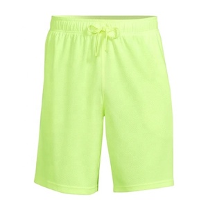 Pantalones cortos de entrenamiento con logotipo estampado de baloncesto personalizados para hombre, pantalones cortos transpirables de malla de diseño sólido para gimnasio y correr - Product Image 3