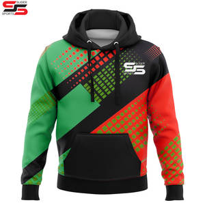 Sweatshirts à capuche de haute qualité et bon marché, pulls surdimensionnés en coton/polyester, sweats à capuche vierges à sublimation pour impression de bricolage - Product Image 1