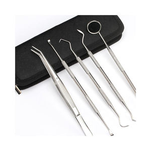 Kit d'hygiène dentaire manuel en acier inoxydable 5 pièces Instruments de détartrage certifiés CE pour les soins dentaires par SurgiRight - Product Image 5