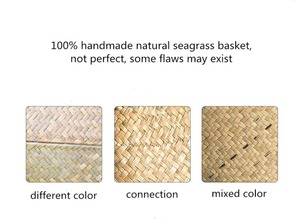 Venta al por mayor de cestas de plantas naturales de alta calidad de almacenamiento tejido Seagrass vientre cesta con asa del fabricante vietnamita - Product Image 5