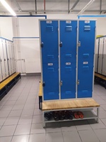 Armoire métallique à six portes, 6 niveaux, en fer, pour tous usages, avec serrures