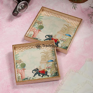 Bandeja de madera MDF de diseño Tradebyd Bandeja de madera Premium para regalos y hogar con estilo - Product Image 2