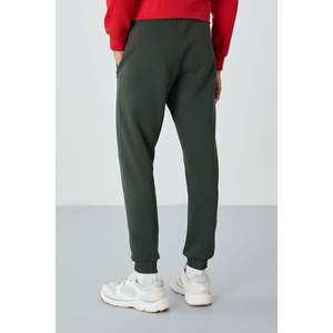 Pantalon de survêtement pour homme Cesar Khaki avec poches et tissu brossé - 84929 - Khaki - Product Image 5