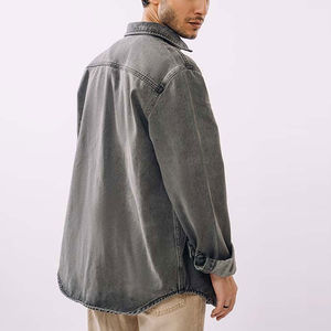 2024 Mejor llegada Estilo vintage Camisa de manga corta de mezclilla para hombres Alta calidad 100% Algodón Precio al por mayor - Product Image 5