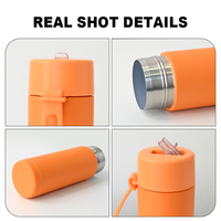 Gobelet en céramique réutilisable de 20oz sans bpa avec logo personnalisé bouteille d'eau de sport en plein air avec couvercle en paille