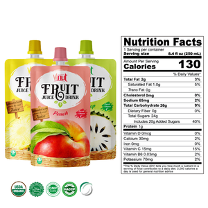 250ml Vietnam Noni Juice Natural Tropical Puree 100% Fresh Squeezed Sterilized Pouches OEM ODM Private Label Beverage - Product Image 3