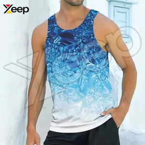 Camiseta Deportiva de Punto Casual para Hombre, de Alta Calidad, MOQ Bajo, Corte Ajustado, Sin Mangas, 100% Algodón, Transpirable, de Secado Rápido, Servicio Personalizado OEM - Product Image 5