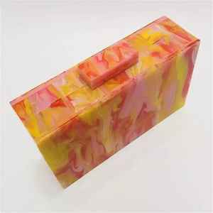 Gets Acrylic Handbag Epoxy Resin <b>Clutch</b> Imitation Pearl Luxury Butterfly Solid Charm <b>Clutch</b> Women's Wedding Creative Design - Product Image 1