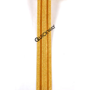 Cinta Metálica Plana de Alta Calidad, Adorno de Alambre Dorado, Rollo de Encaje de Galón para Uniformes, Venta al por Mayor - Product Image 4