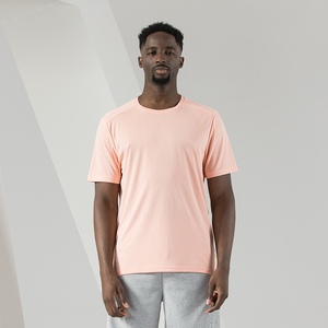 Camiseta blanca barata de poliéster de secado rápido, Camiseta deportiva de gimnasio, camiseta de diseñador corto, camiseta de Fitness con logotipo de impresión personalizada para hombres - Product Image 1