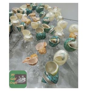 Copa de vino de concha marina hecha a mano de tendencia caliente, copa de concha única para eventos románticos y mesa de comedor de lujo - Product Image 2