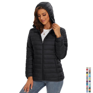 Chaqueta cortavientos acolchada con capucha para mujer, Abrigo acolchado, Invierno para mujer cálida de ropa de abrigo, ropa de aduana, abrigos para mujer - Product Image 6