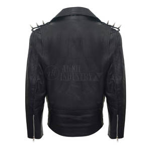 แจ็คเก็ตหนังผู้ชายฤดูหนาว พิมพ์ลายด้านหน้า โลโก้สั่งทำ ราคาถูก คุณภาพสูง ไซส์ใหญ่ สีตามสั่ง ระบายอากาศได้ดี เป็นมิตรกับสิ่งแวดล้อม - Product Image 3
