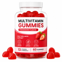 Gommes multivitaminées à la pectine standardisée pour adultes, saveur fraise, haute biodisponibilité, vitalité quotidienne, améliore l'immunité, 2