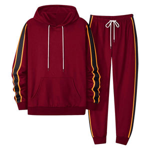 Ensemble de vêtements de sport d'hiver haute performance, vêtements de rue décontractés, logo personnalisé, OEM, survêtement de jogging pour homme, 100% coton biologique, personnalisé - Product Image 3