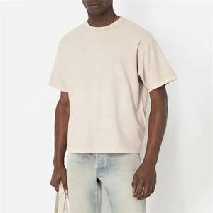 เสื้อยืดทรงบ็อกซ์แบบครอปสำหรับผู้ชาย เนื้อผ้าหนา ทรงโอเวอร์ไซส์ เสื้อยืดทรงบ็อกซ์แบบครอปสำหรับผู้ชาย - Product Image 2