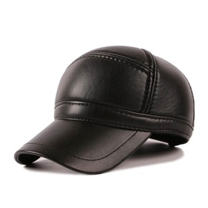 Servicio OEM Gorras de Cuero Genuino para Deportes al Aire Libre, Impermeables, Transpirables, Cálidas para Invierno, Color Sólido, Correa Ajustable, 6 Paneles, Unisex, 3D - Product Image 4