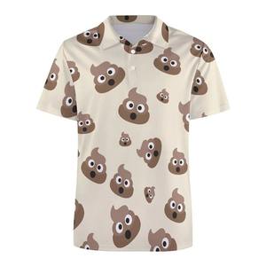 เสื้อพิมพ์ลาย 3 มิติ สีสันสดใสสำหรับผู้ชาย เสื้อฮาราจูกุ แขนสั้น เท่ห์ สไตล์สตรีท กระดุมติดปก ผ้าโพลีเอสเตอร์ 100% แห้งเร็ว - Product Image 1